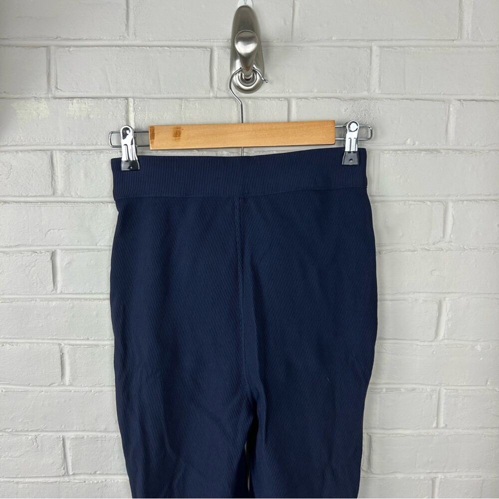 American Apparel Navy High Rise Ribbed Riding Pants Size S - Picture 10 of 12